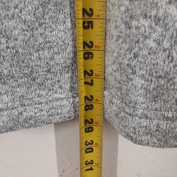 Orvis 1/4 Zip Sherpa Fleece Lined Pullover Sweater Heather Gray Mens Size M YKK - Picture 12 of 12